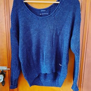 Abercrombie and Fitch Blue Knit Sweater